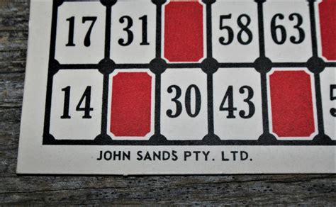 Vintage John Sands Lotto Cards Tarjetas De Bingo Pack De 4 Etsy España