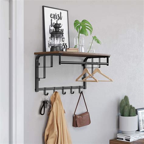 Check spelling or type a new query. Industrial Style Wall Mounted Metal Clothes Rail Rack ...