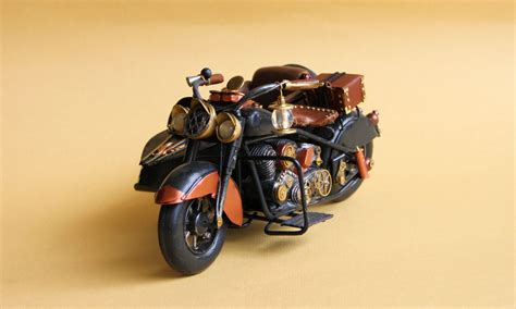 Steampunk Motorbike With Sidecar Scale 1 12 Front Decorate By Will