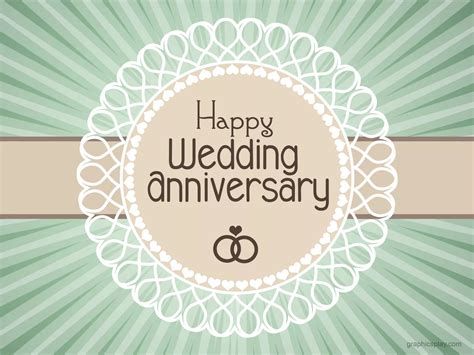 Happy Wedding Anniversary Simple Greeting Graphicsplay