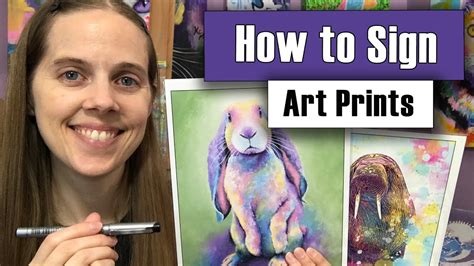How To Sign Art Prints The Ultimate Giclee Print Signing Guide Youtube