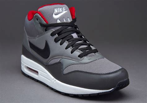 Nike Air Max 1 Mid Fb Grey Black Red