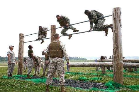 Up And Over Obstacle Course Us Marine Corps Combat Training