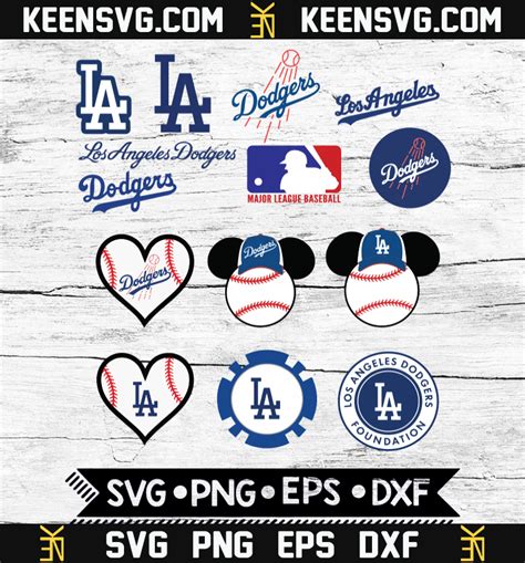 Los Angeles Dodgers Svg Bundle Sport Svg Mlb Baseball Dodgers
