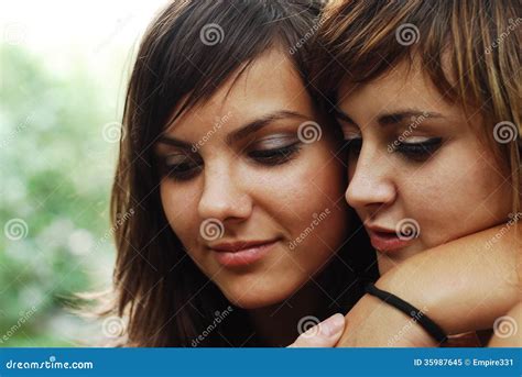 Lesbian Couple Stock Image Image Of Smile Beautiful 35987645