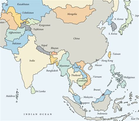 Map Of Asia Notes Boundary Representation Is Not Necessarily