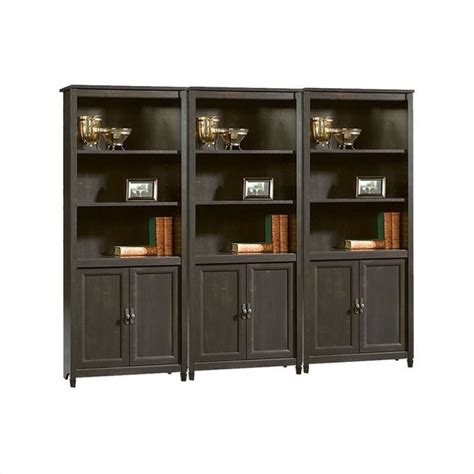 Library Wall Bookcase In Estate Black 409046 Pkg