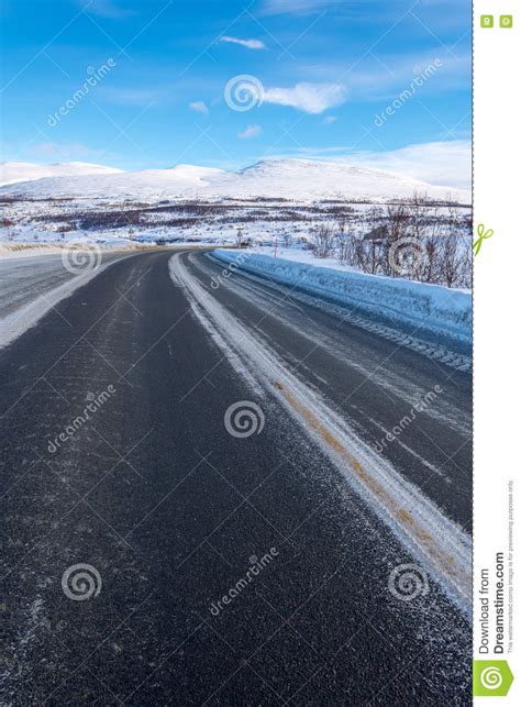 Frozen Road Norway Stock Image Image Of Nature Highway 78416877