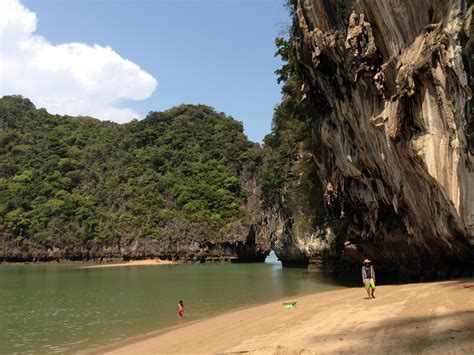 Secluded Beach Off Phuket In Thailand Not Far From Jamesbond