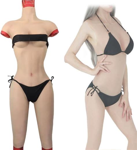 Silicone Bodysuit Crossdressing Apparel Male To Female Breast Forms For Transgender Drag Queen