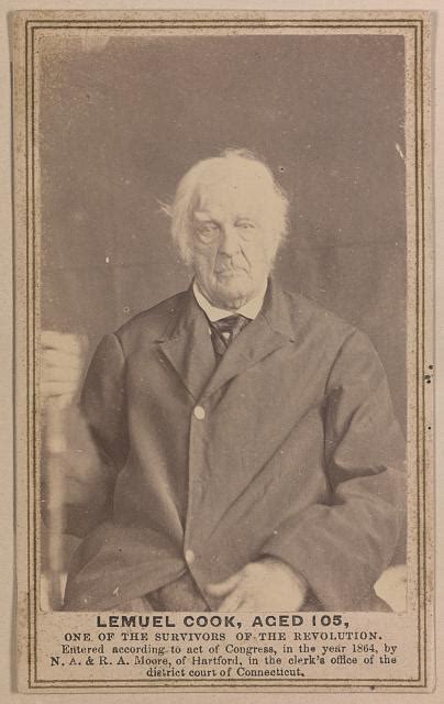 Lemuel Cook Aged One Of The Survivors Of The Revolution Library Of Congress