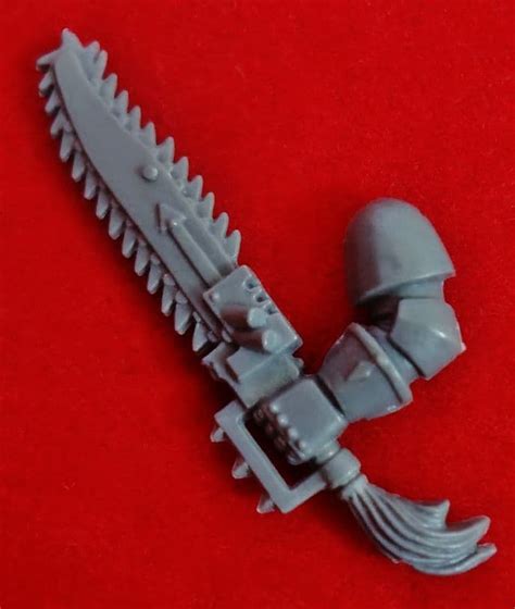 chaos space marines left arm chainsword chain sword