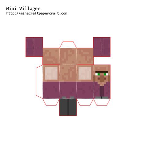 Papercraft Mini Villager Priest Minecraft Printables Papercraft
