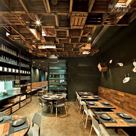 Cheap Simple Restaurant Ceiling Design Cafe Bar Interior Japanese