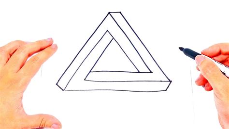 Como Dibujar El Triangulo Imposible Dibujo De Ilusión Óptica Çocuk