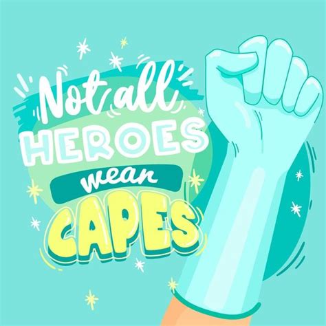 Premium Vector Not All Heroes Wear Capes All Hero Lettering Design