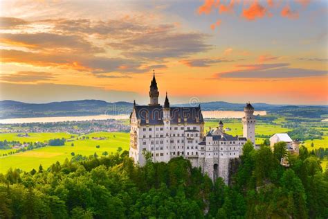 Neuschwanstein Castle In Summerbavaria Germany Stock Image Image Of