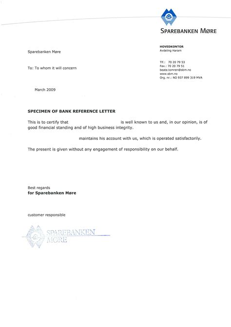 bank referencepersonal recommendation letter cover letter