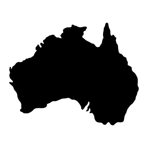 Australia Map Geography Shape vector icon 550955 Vector Art at Vecteezy