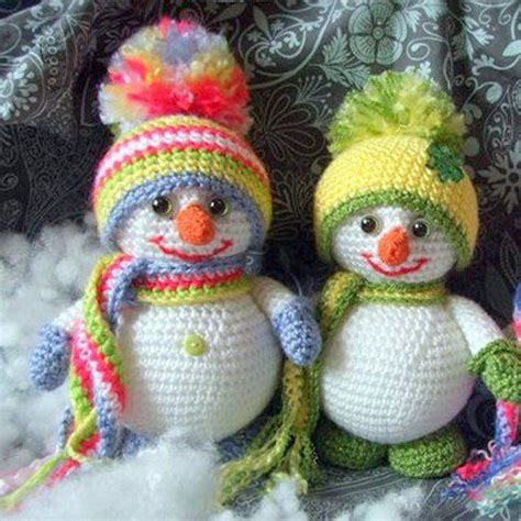25 Free Amigurumi Snowman Crochet Patterns Kardan Adam Serbest örgü