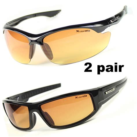 sport wrap hd night driving vision sunglasses yellow high definition glasses l