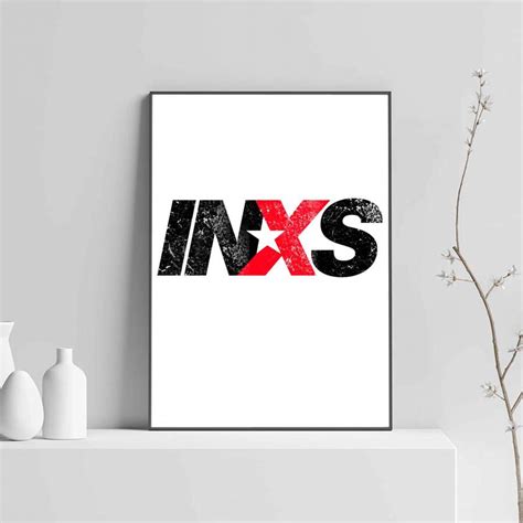 Inxs Logo Poster Poster Art Design