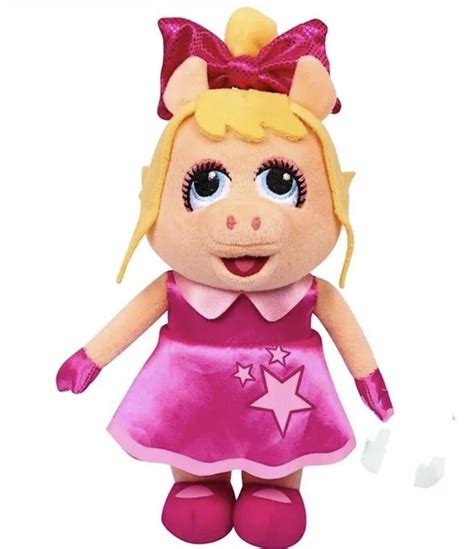 Junior Muppet Babies Miss Piggy Plush Toy 9 Toddler Dress Pig Movies
