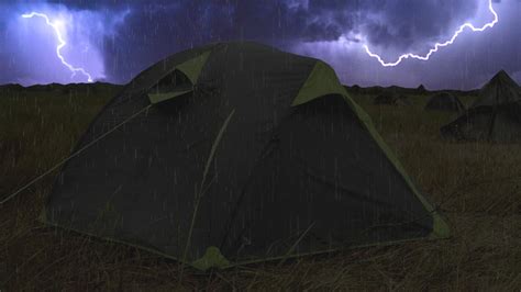 Rain On A Tent Sounds And Storm In A Tent 10 Hours Relaxing Storm And
