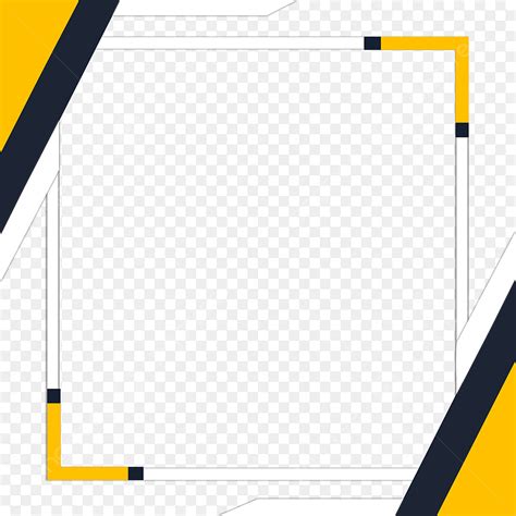 Modern Border Clipart Hd Png Modern Black And Yellow With White