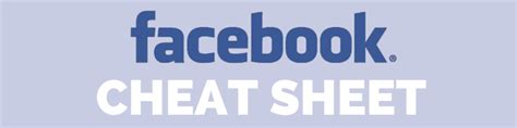 Facebook Cheat Sheet Cover Photo Sizes And More
