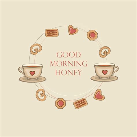 Premium Vector Morning Tea Illustration