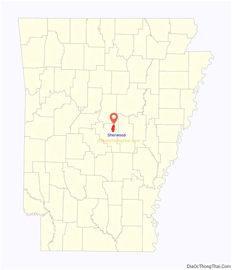 Map Of Sherwood City Arkansas