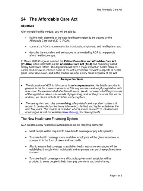 Affordable Care Act Pdf Patient Protection And Affordable Care Act