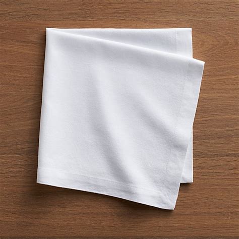 Abode White Cloth Dinner Napkin Crate And Barrel