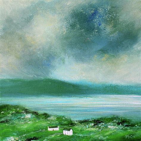 Clouds Over Malin Head Donegal Painting By K Mccoy Fine Art America