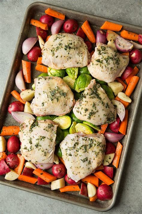 Sheet Pan Roasted Chicken With Root Vegetables Cooking Classy