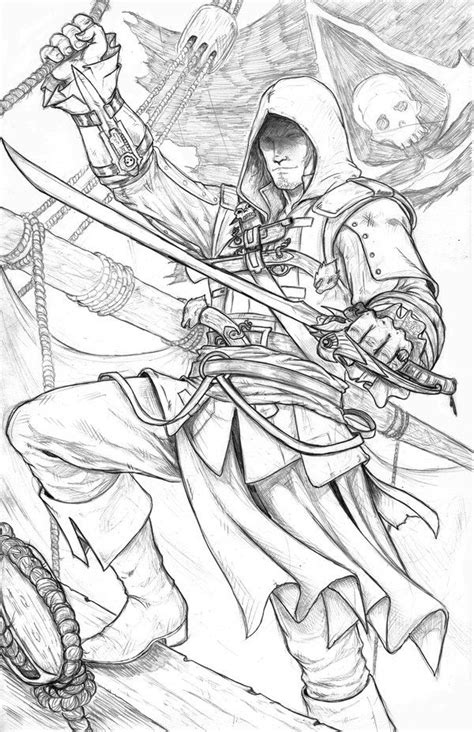 All four cover images are in this book. Edward Kenway- Black Flag (sketch) by WiL-Woods ...