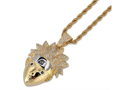 Naruto Headband Necklace T Naruto Jewelry Naruto Leaves Ninja Penda