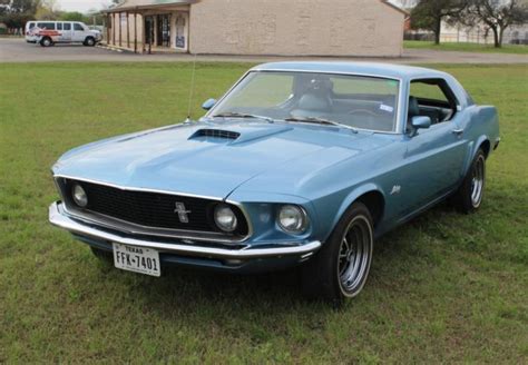 1969 Mustang Coupe Blue On Blue Great Condition Classic Ford