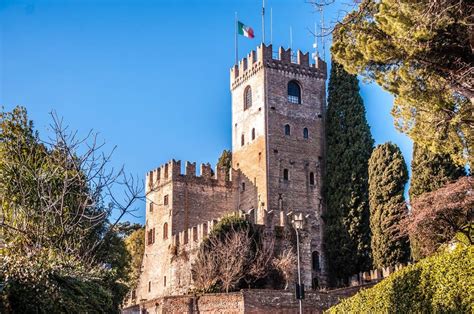 The Medieval Castle Of Conegliano Province Of Treviso Veneto Italy