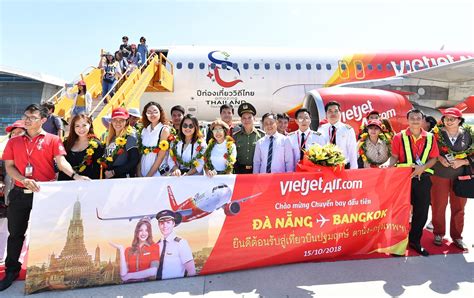 Vietjets Celebrates An Inaugural Flight Da Nang Bangkok With Shock