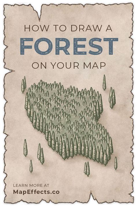 How To Draw A Forest On Your Fantasy Maps — Map Effects Fantasy Map