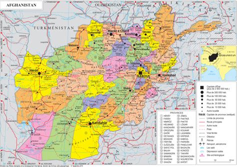 Geopolitical Map Of Afghanistan Afghanistan Maps