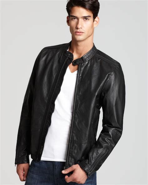 Diesel Lagnum Leather Jacket In Brown Black For Men Lyst