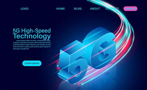 5g Zooming High Speed Technology Concept 830955 Vector Art At Vecteezy