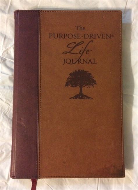 The Purpose Driven Life Prayer Journal Rick Warren Leather Hardback