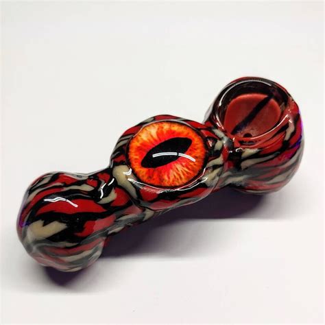 Custom Dragon Eye Glass Smoking Pipe Girly Pipes Unique Etsy