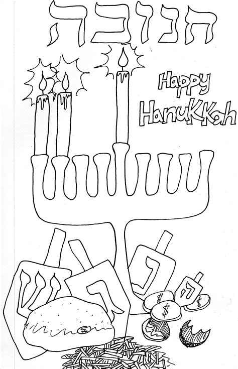 Hanukkah Coloring Pages Printable Printable World Holiday