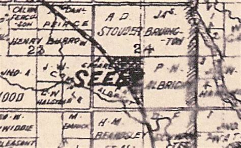 July 1892 Map Of Land Ownership In Cowley County