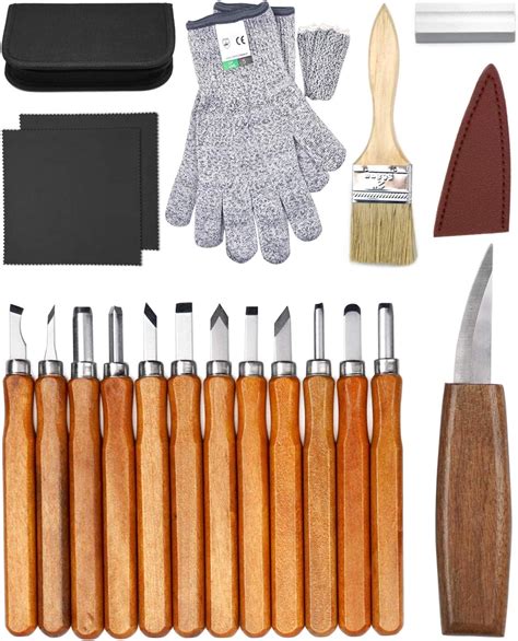 Wood Carving Tools Kit For Beginners 23pcs Hand Carving
